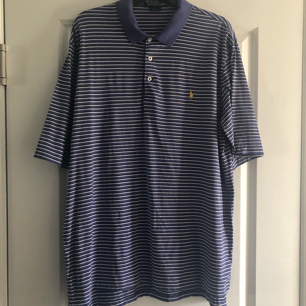 Ralph Lauren Purple Striped Polo Shirt